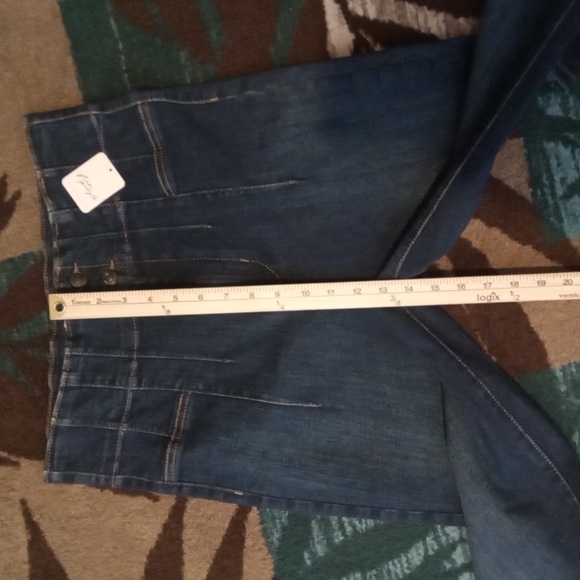 We The Free Jayden Flare Super High Rise Blue 70s Inspired Womens Size 31 - Picture 9 of 13